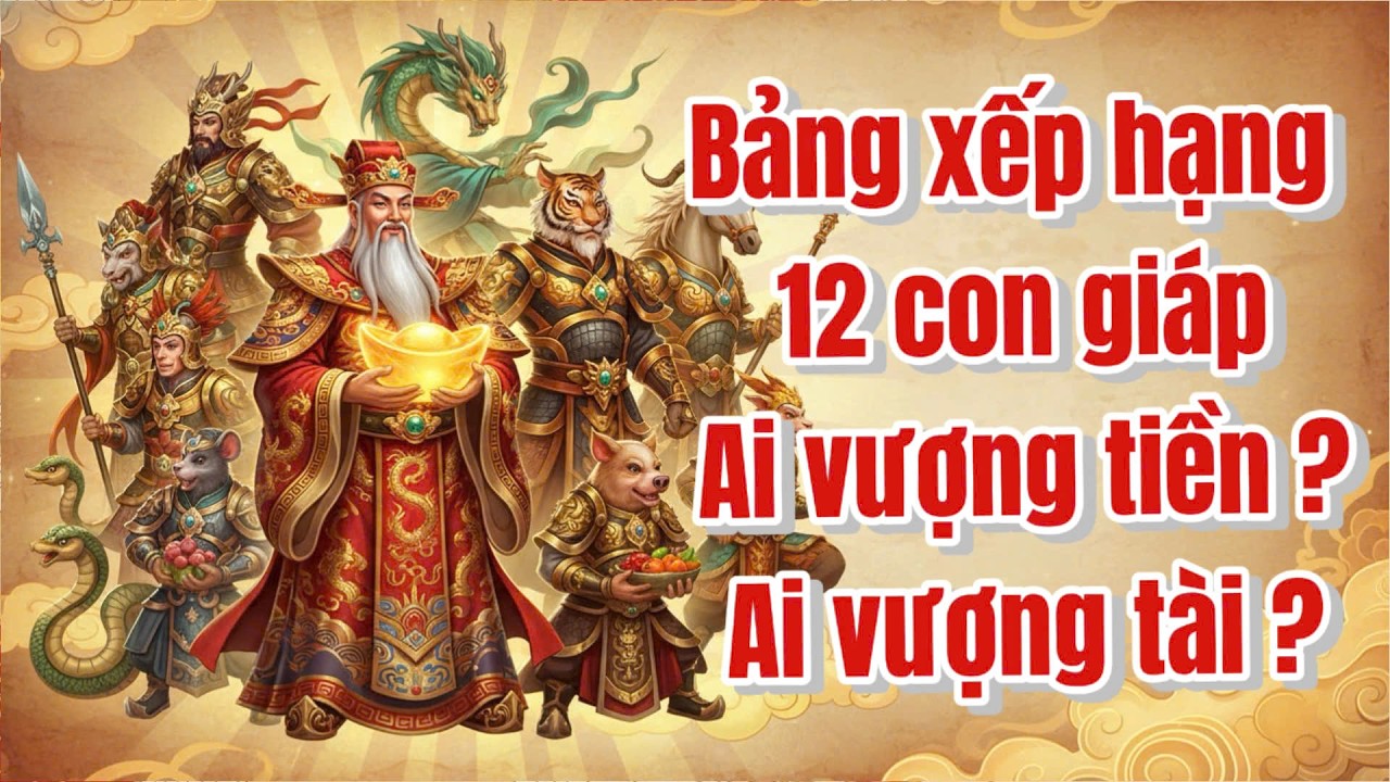 Bính Ngọ 2026: Bảng xếp hạng 12 con giáp – Ai vượng tiền, ai vượng nhà?