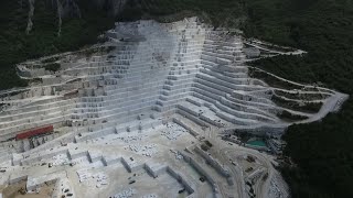 Birros Mable Quarries - Cutting Marble Colums
