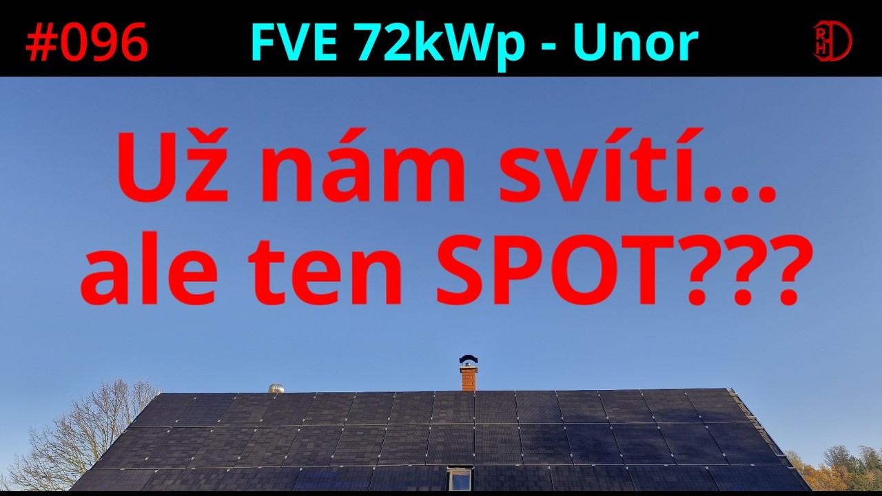 #096 FVE72kWp Unor konci neslavne ale vypada to ze nas ceka zajimavy Brezen #rh3d