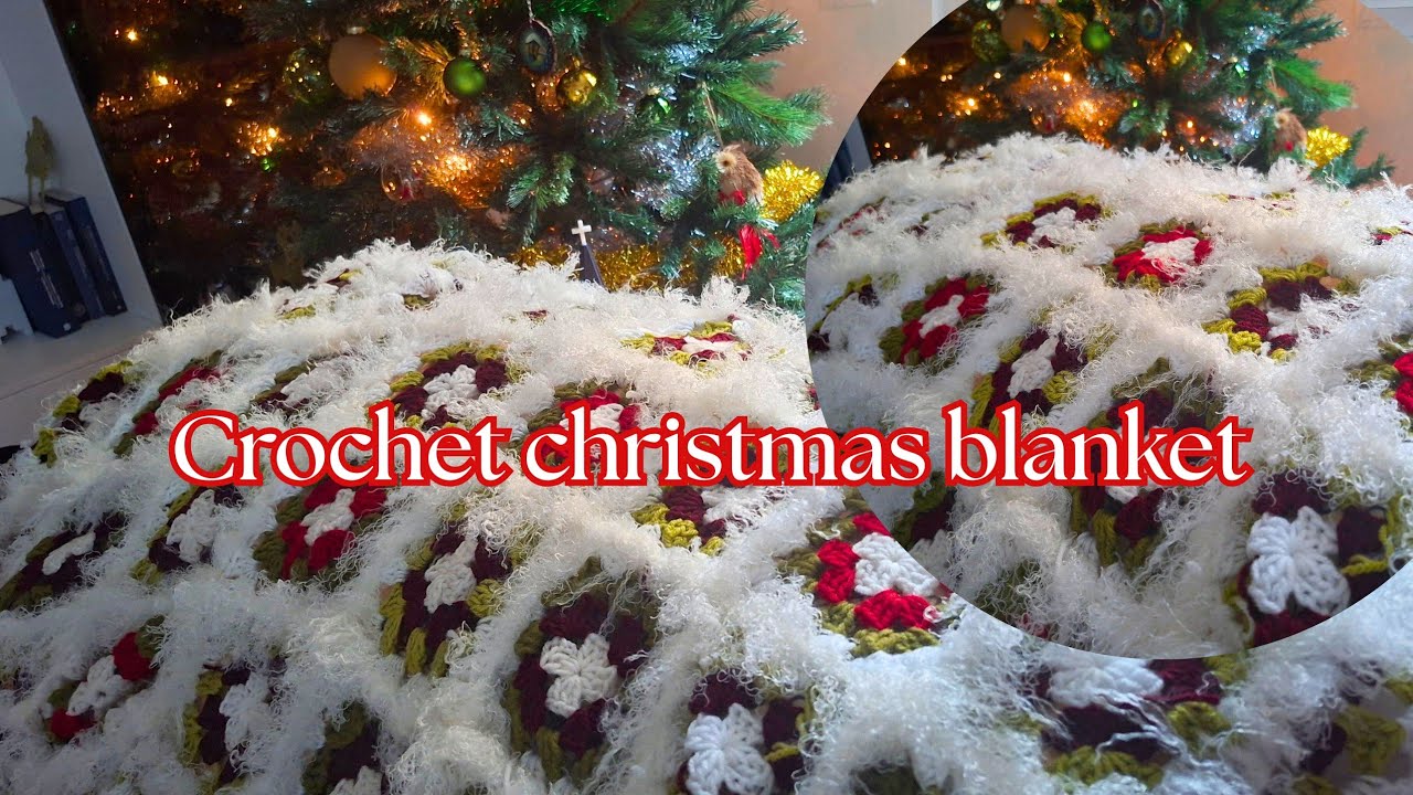 Coperta Granny Natalizia 🎄 all'Uncinetto: Tutorial Facile Passo dopo Passo