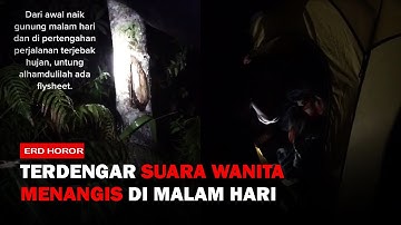 MERINDING!!! PENDAKI INI DENGAR SUARA WANITA MENANGIS DI GUNUNG PADA MALAM HARI