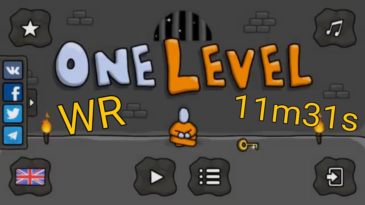 One Level Stickman Jailbreak SpeedRun Full Game 
