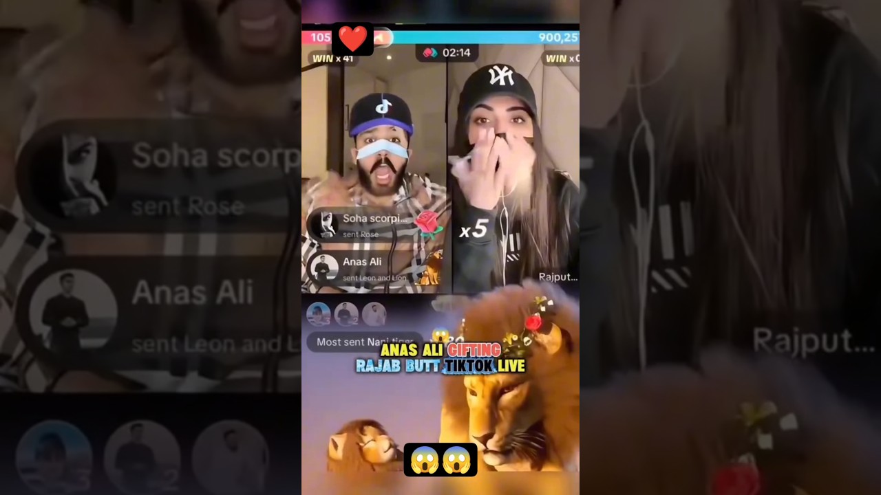 Anas Ali Gifting Lion to Rajab Butt Live 😱😂 