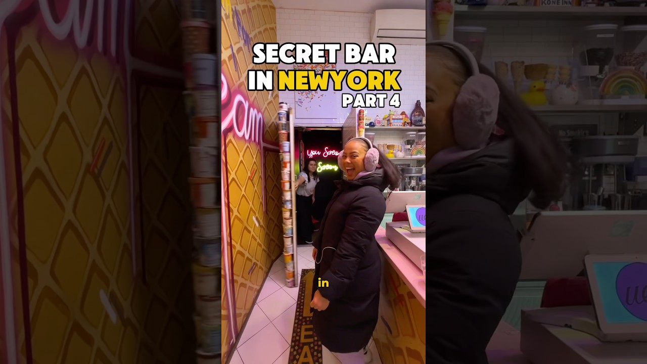 🍦😱Secret bar in an ice cream shop in New York 