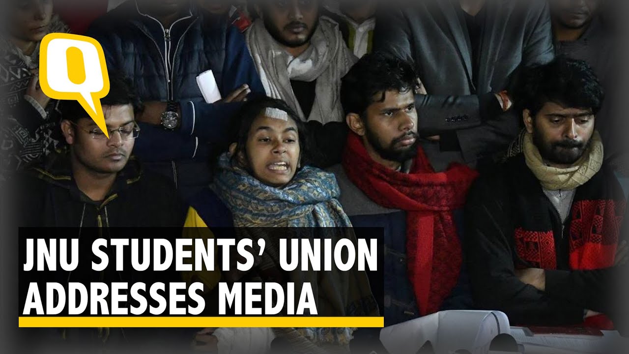 JNU Violence: JNU Students' Union Addresses Media