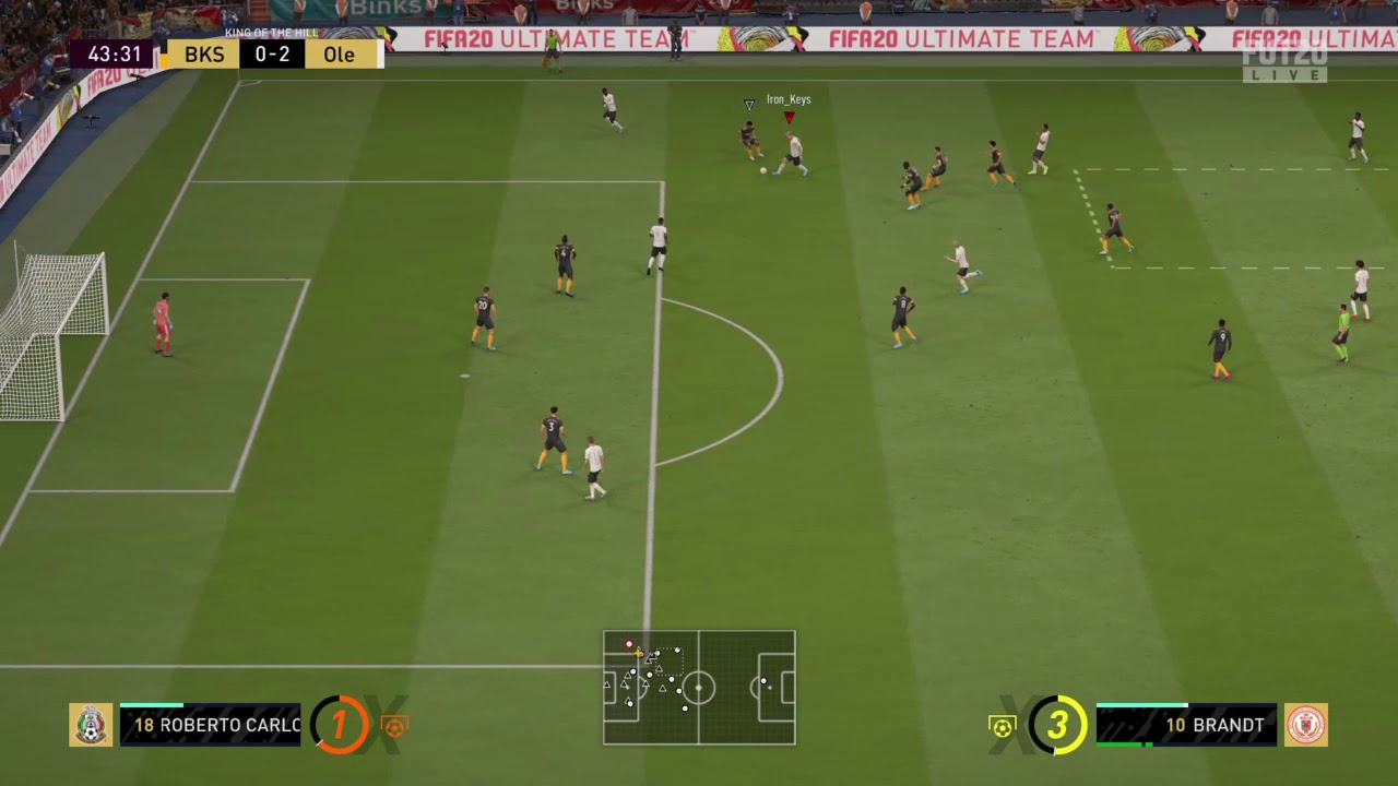 FIFA 20 KOTH Mummy shadow objective Bicycle kick Bakambu 433(5)