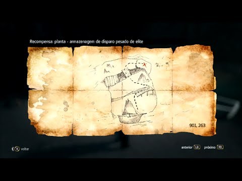 Assassins Creed 4 Black Flag - Mapa do Tesouro/Treasure Map (901,263) 