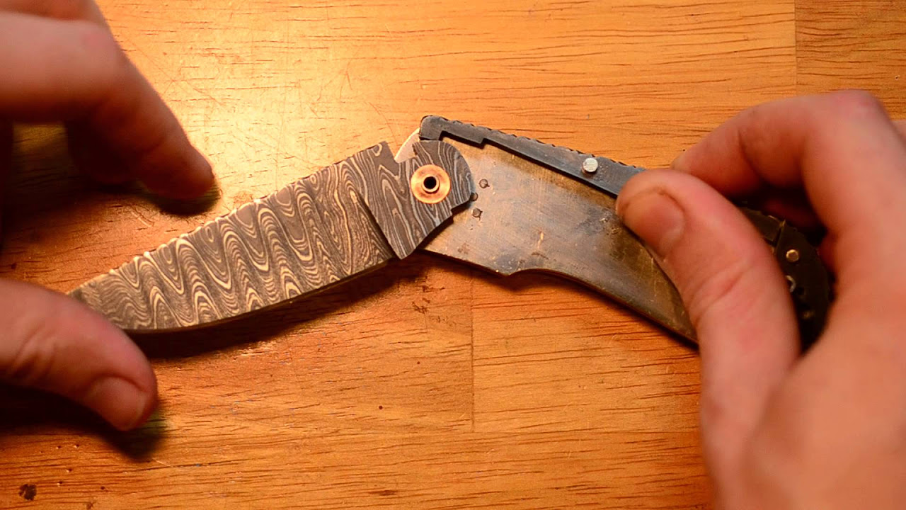 Lockback knife Design.
