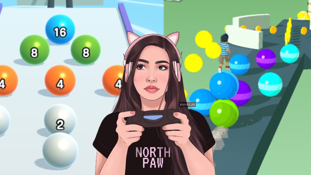 🟡 💚 Ball Run 2048 Vs Stack Rider New Big Update All Levels Gameplay Walkthrough