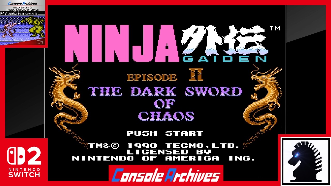 NS2 Console Archives: Ninja Gaiden II: The Dark Sword of Chaos NS2 Console Archives: Ninja Gaiden II: The Dark Sword of Chaos