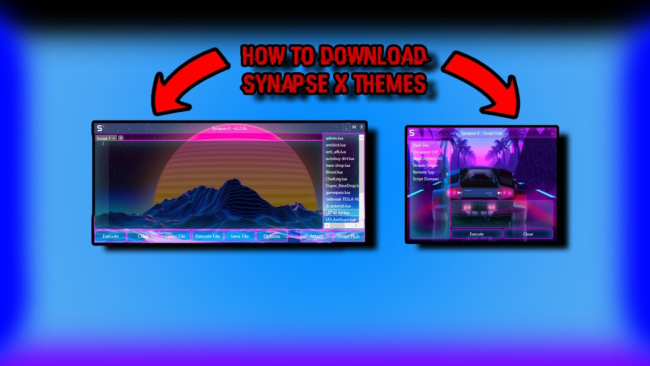 How To Download Synapse X Themes Youtube - roblox synapse themes