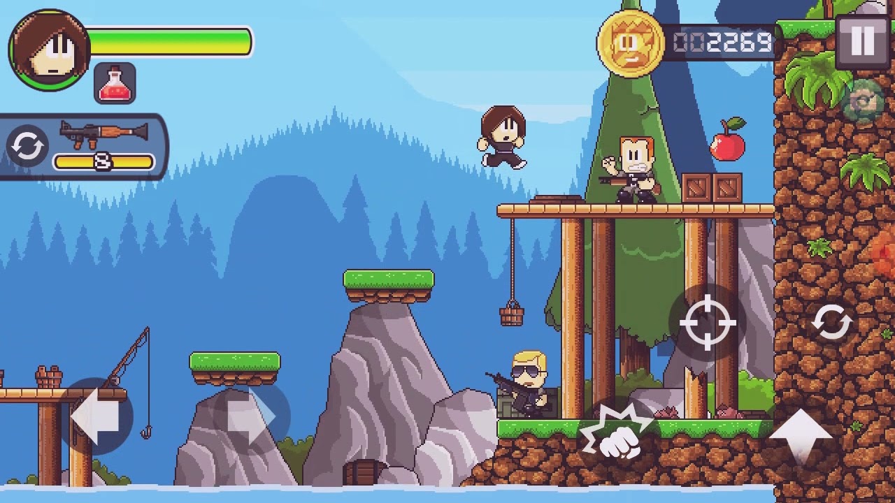 dan the man, primer jefe modo historia, dificultad fácil... YouTube