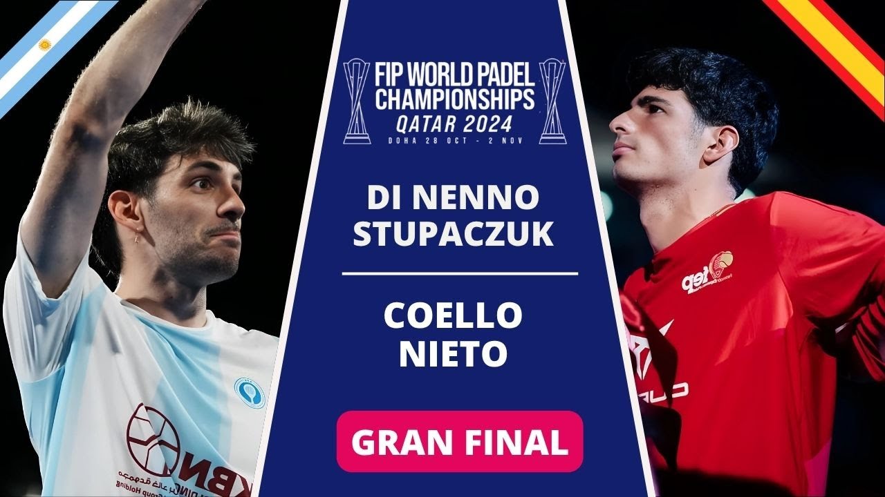 ¡FINAL MUNDIAL DE PÁDEL! 🔥 Di Nenno & Stupa VS Coello & Nieto | Argentina vs España | Qatar 2024 🏆