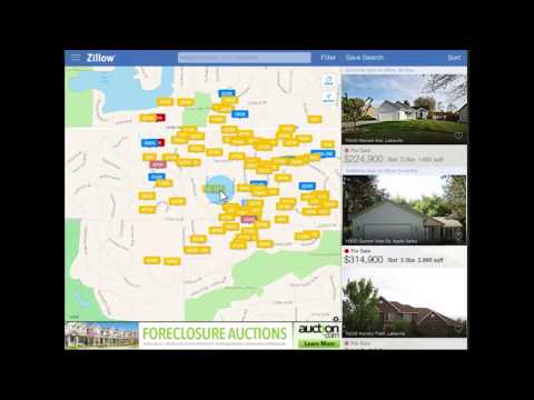 Zillow Iniciantes Tutorial para iPhone, iPad, Android e na Web