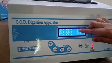 Demo video of COD Digestion Apparatus Model No. S-9315 || #cod #apparatus #systonic