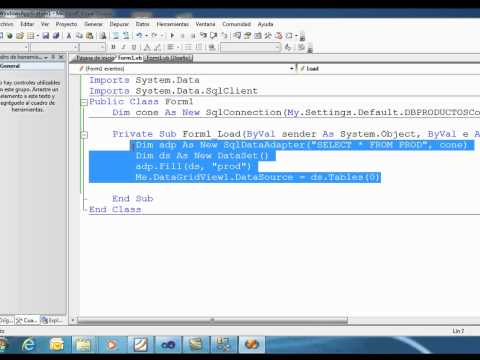 Visual Basic .Net 2005 y SQL Server 2005 Parte 2.mp4