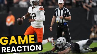 Cleveland Browns vs Las Vegas Raiders | Week 12 Post Game Reaction