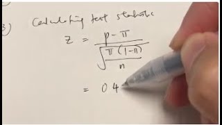 32. Hypothesis Test on One-Sample Proportion