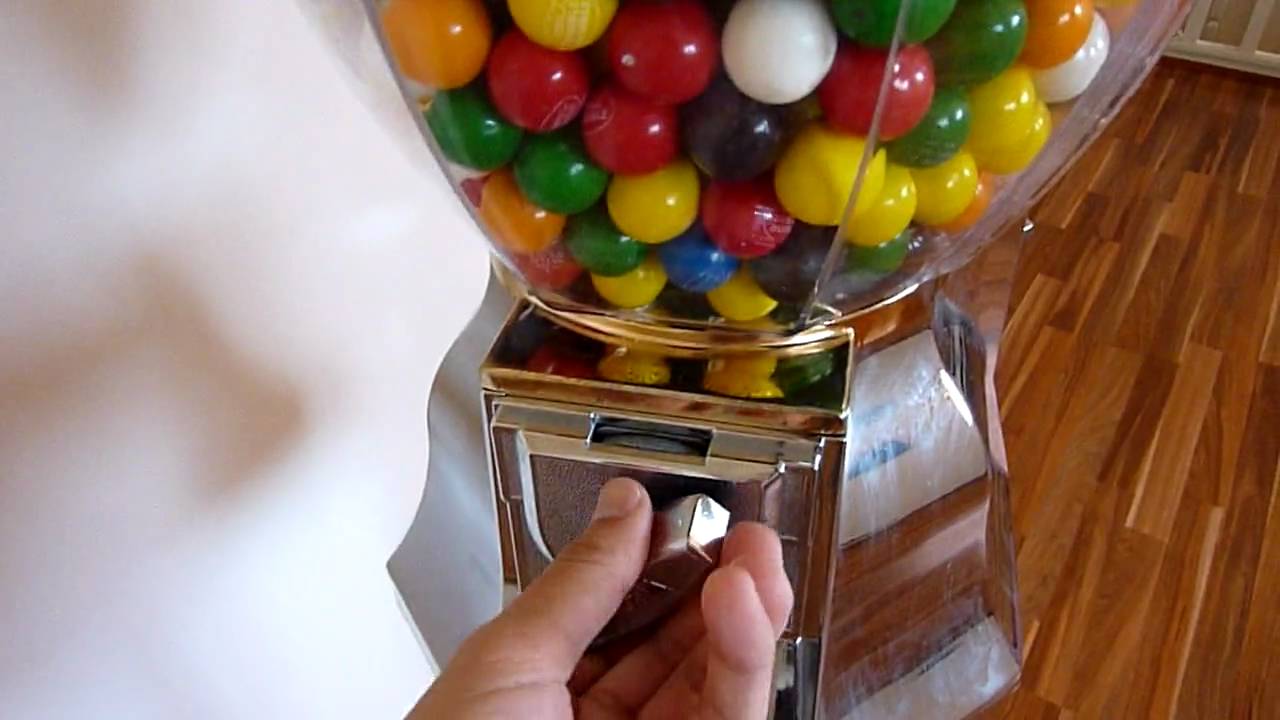 Gumball vending machine + 200 Double Bubble gumballs - YouTube