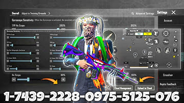New Update 3.7🔥Best Sensitivity code + Control Settings Pubg Mobile /Bgmi Sensitivity 2025