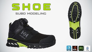 Shoe 3ds max Subd Modeling part 05