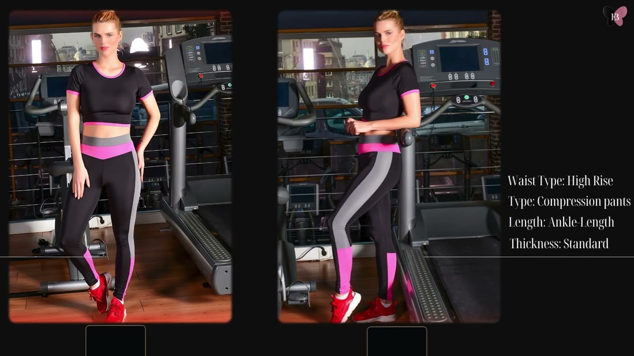 Trendy 2024 Sports Activewear Set for Gym, Yoga & Pilates! ELEBAE High waist workout legging and top