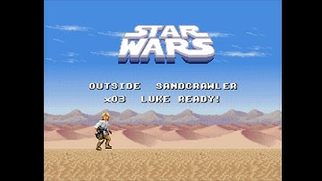 SUPER STAR WARS SNES Msu1 with original soundtrack music - WALKTHROUGH