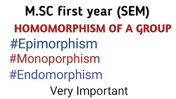 #homomorphism of group // kind of morphism #mathstudywithpradum
