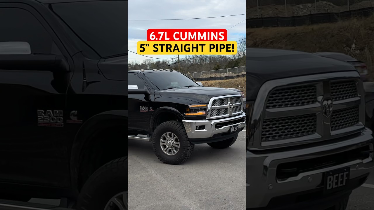 2017 RAM 2500 6.7L CUMMINS Diesel w/ 5” STRAIGHT PIPE! 