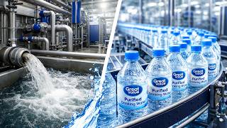 "Inside a Mega Water Bottling Plant | Full Manufacturing Process"