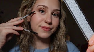 ASMR Measuring & Mapping Out Your Face