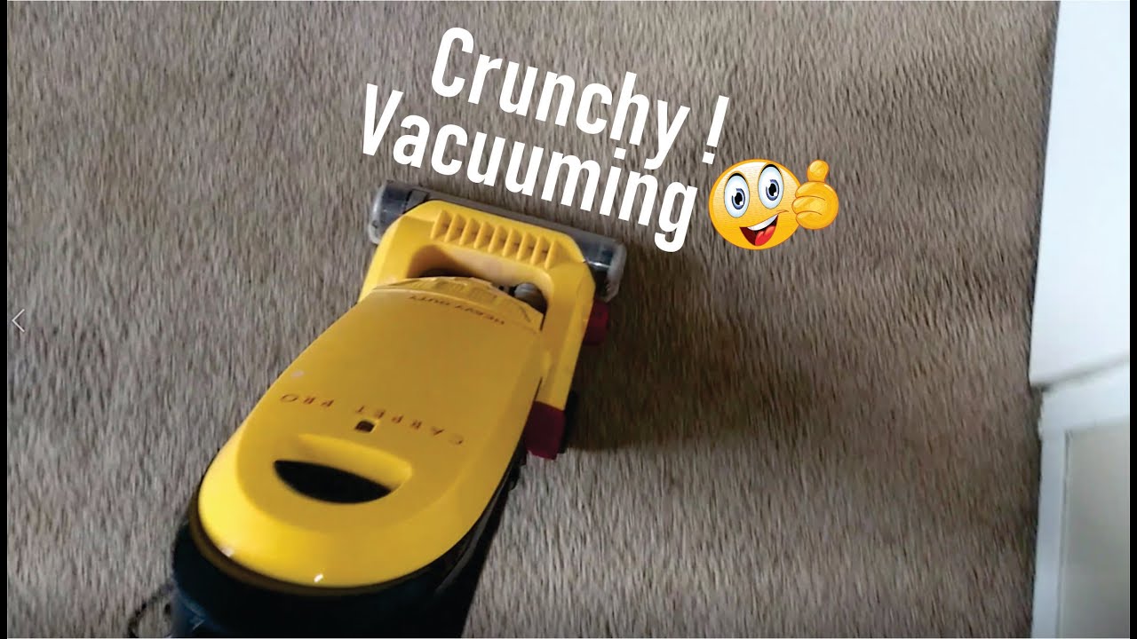 Crunchy Vacuuming as requested Carpet cleaning PreVacuum YouTube