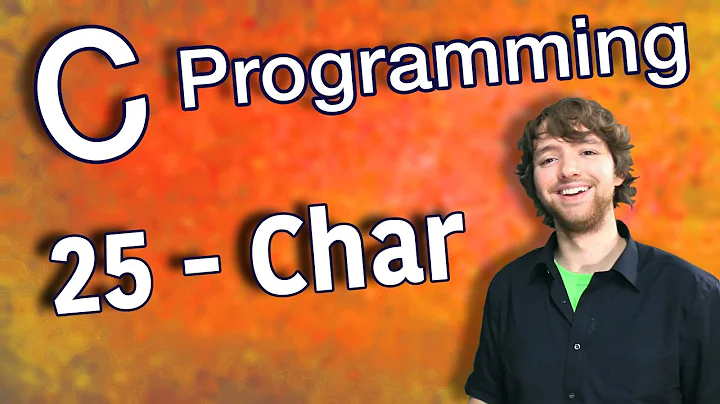 C Programming Tutorial 25 - Char Data Type