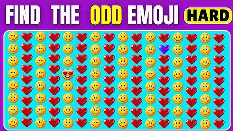 🤓Find the ODD Emoji 🤮🥵 |  Extreme Hard Version | 5 Seconds Challenge | Catty Quiz