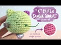 How to do the X-Stitch Single Crochet (Yarn Under Single Crochet) | Amigurumi Tutorial