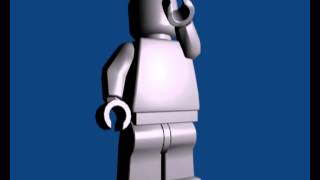 LEGO Man Yawning Test Animation