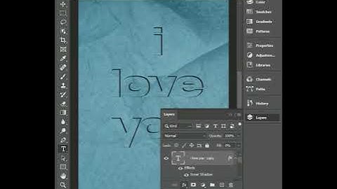 Inner Shadow Text Effect in Photoshop  ! Photoshop Tutorials #photoshop #shorts