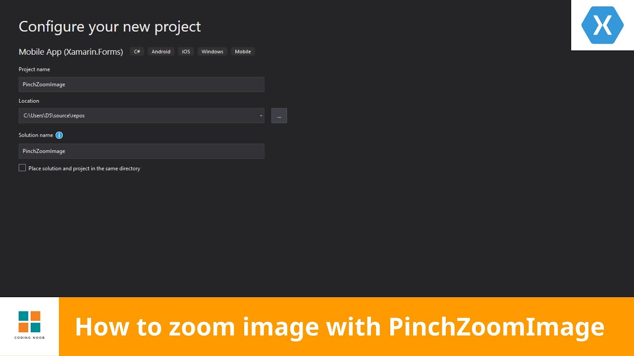 Xamarin How to zoom image with PinchZoomImage YouTube
