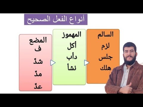 أنواع الفعل الصحيح سالم مهموز مضعف 