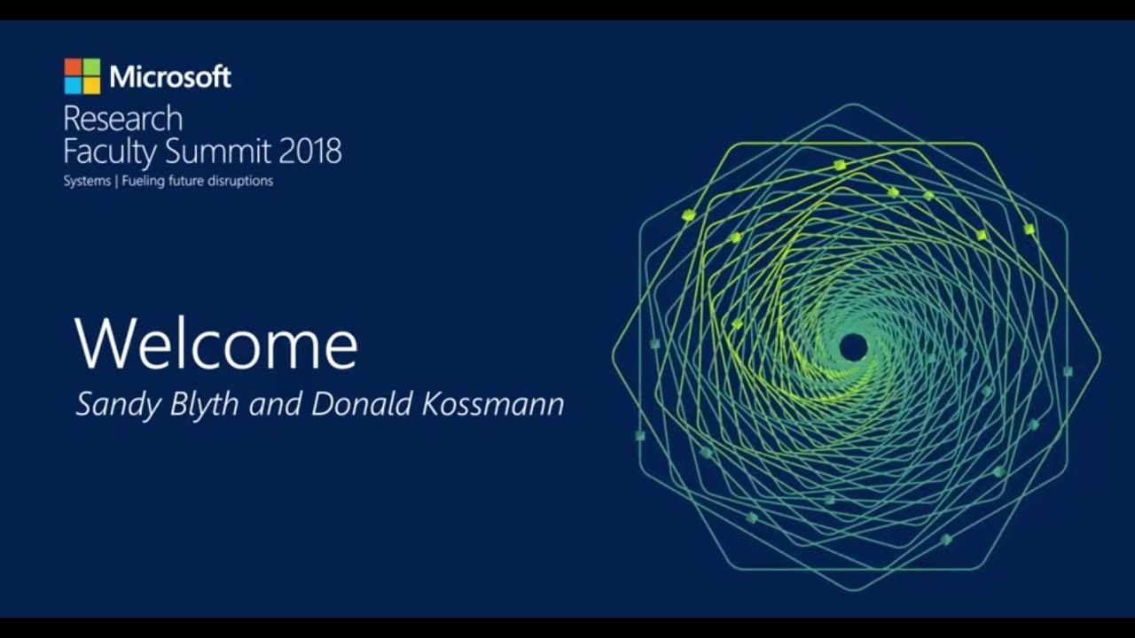 Faculty Summit 2018: Welcome and Introduction