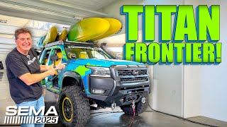 Here's What Happens When You Put a Nissan Frontier on Top of a Titan! | SEMA 2025