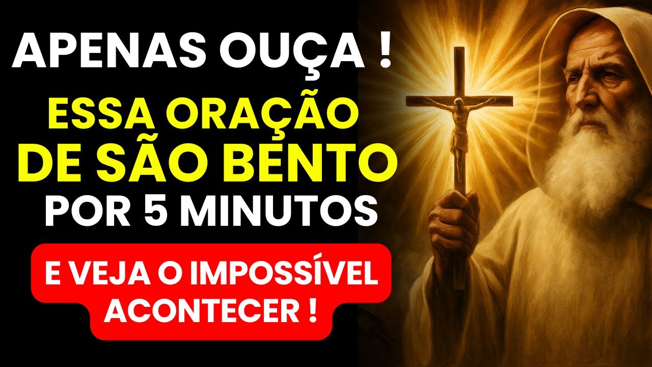 📿ORAÇÃO FORTE DE SÃO BENTO PARA RESOLVER O IMPOSSÍVEL EM 24 HORAS - YouTube