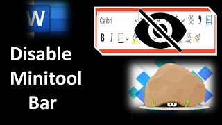 How to Disable and Enable Minitool Bar in Ms Word - in Hindi