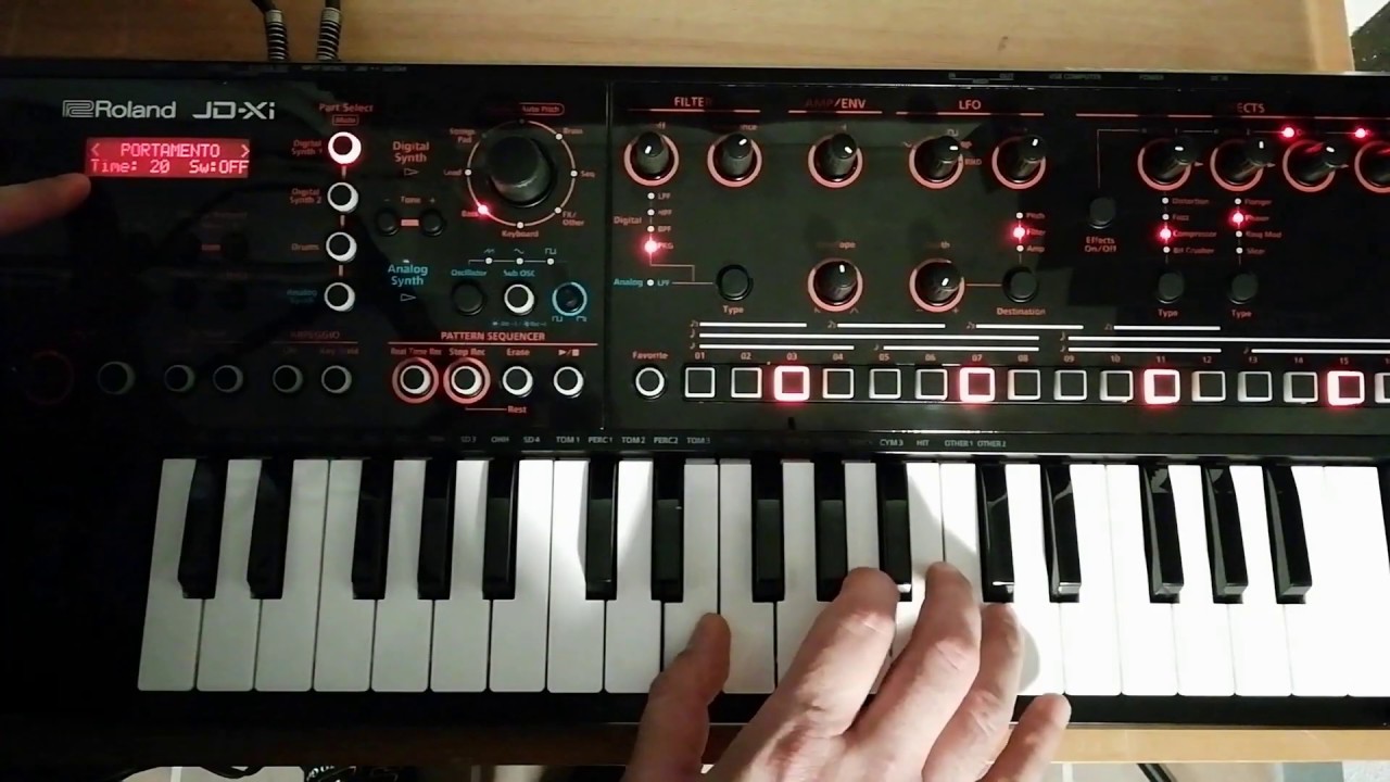 Tutorial Roland JD-Xi 21 Favoritos, Portamento y más