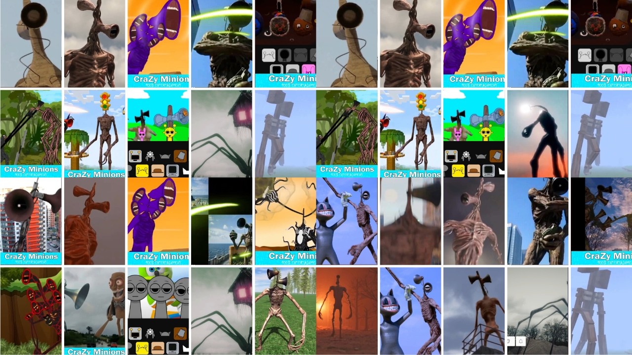 Siren Head Hause Head Megamix MegaBattle-TilesHopEdmRush!