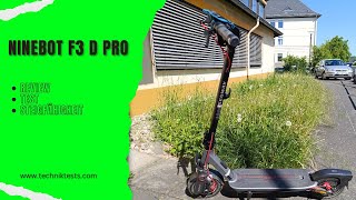 Ninebot F3 Pro D Review &amp; Test - Cityflitzer für 699€ / E-Scooter mit Straßenzulassung