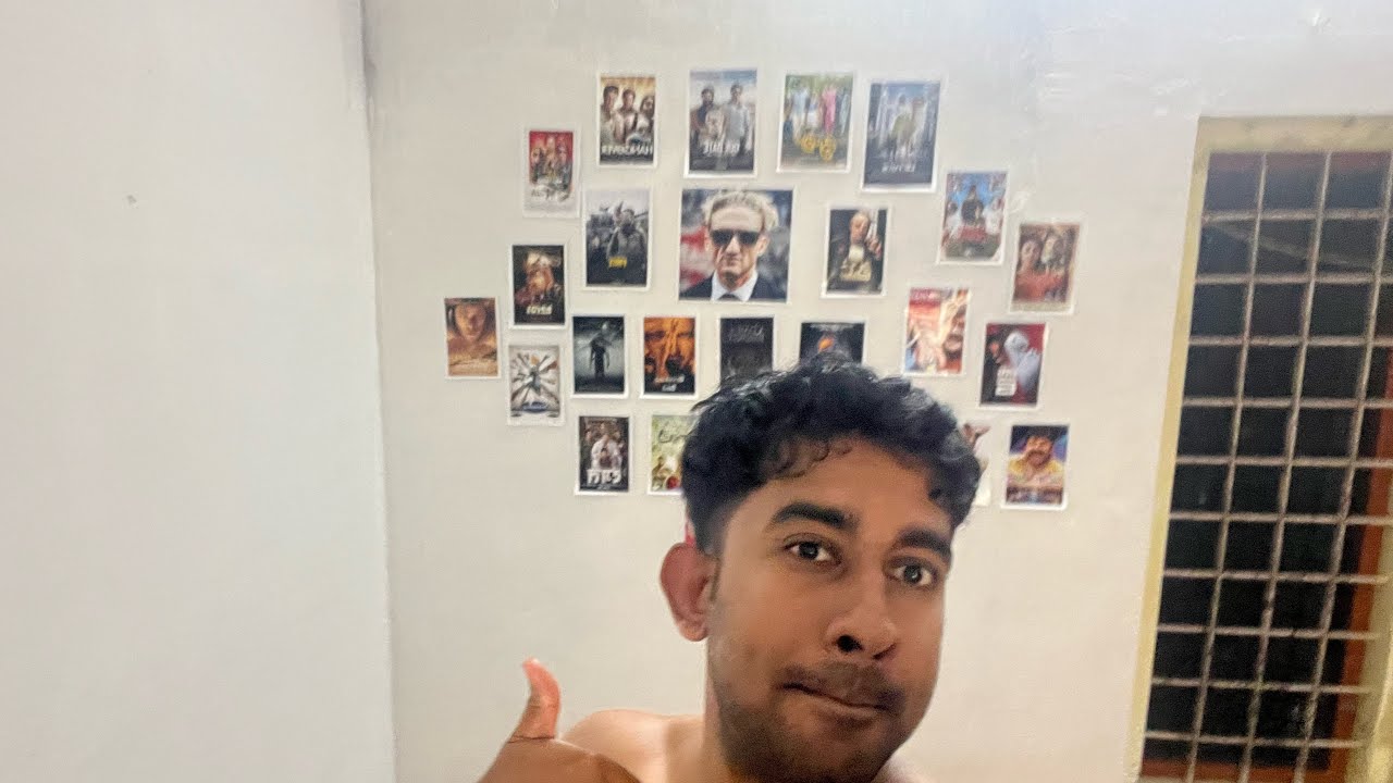 Setting up my movie poster wall 🎬Adding character to my room