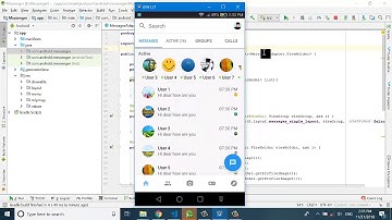 Facebook messenger app in android studio using Java