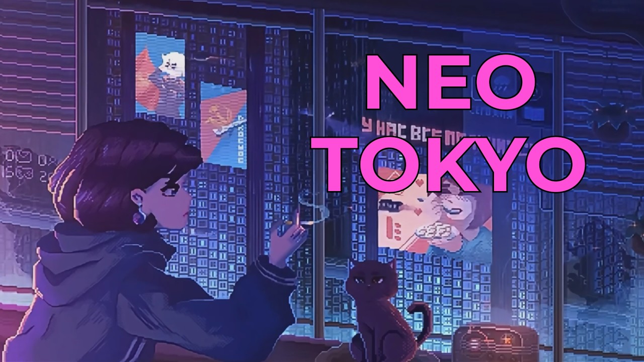 Alone in Tokyo 2099 | Calm Cyberpunk Night Mix Ambience  (1 Hour)