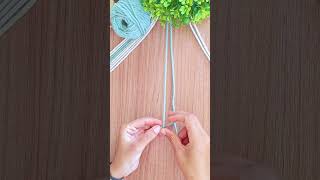 Figure 8 End Knot | Easy Macrame Knot Tutorial #Shorts
